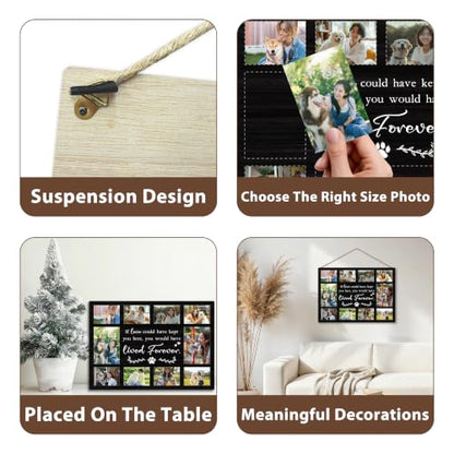 Pet Memorial Photo Board, Collage Hanging Display Picture Board - color: Pet Memorial