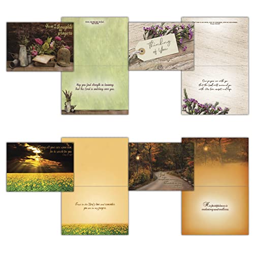 48 All Occasion Religious Greeting Cards Value Pack 1,King James Version Scriptures,Faith Based Greeting Cards,Assorted Designs including Religious Birthday, Thinking of You Cards