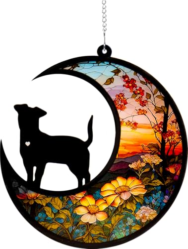DeerZone Dog Memorial Suncatcher | Pet Sympathy Gifts for Loss of Dog, DIY Ornament - color: A Design Dog