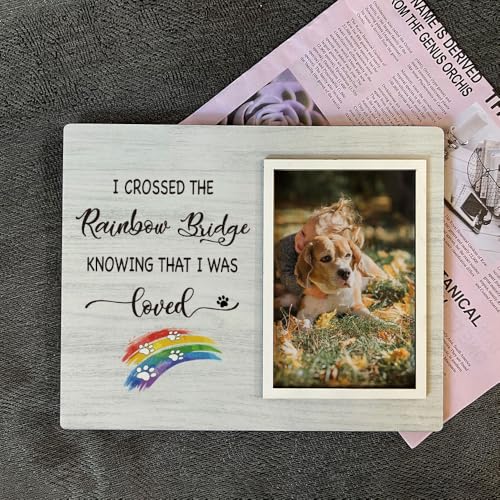 Pet Memorial Picture Frame 8x10, Pet Memorial Pet Photo Frame | Loving Remembrance Pet Memorial Gift for Loss of Dog Cat, Sympathy Pet Bereavement Photo Frame