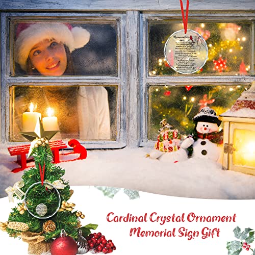 1 Pcs Memorial Christmas Ornaments Sympathy Gifts, Cardinal Style