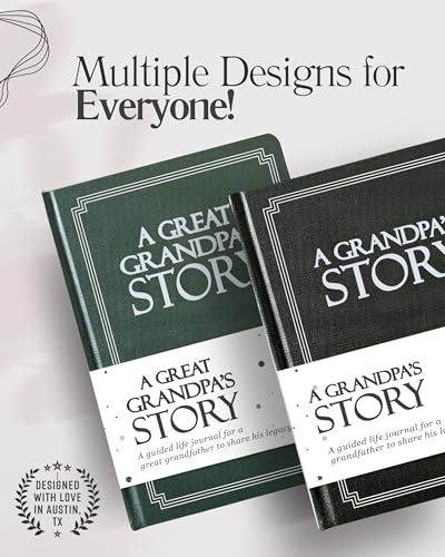 Papa's Life Story Journal (Hardcover): A Meaningful Keepsake for Papa to Share His Journey and Memories, Book Includes 250+ Prompt Questions, Sentimental Gifts for Father's Day, Birthday & Christmas - style: Papa Life Story Journal