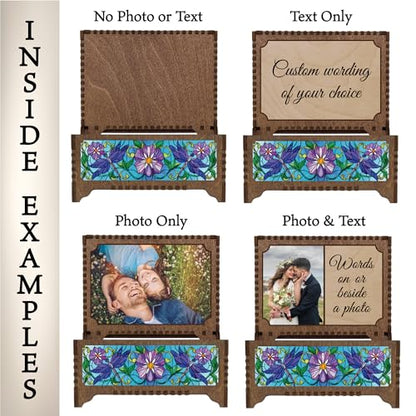 Memorial Custom MP3 Music Box, Voice Recording Or Favorite Song Memory Box, Photo Image Print Inside