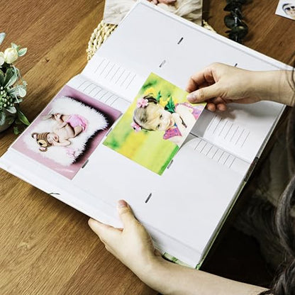 Holoary Baby Photo Album 4” x 6” 300 Photos, Newborn Baby Keepsake Gifts for Baby Boy/Girl and New Parents, Woodland Animals Design Baby Photo Albums - size: 8.4''x12.9''
