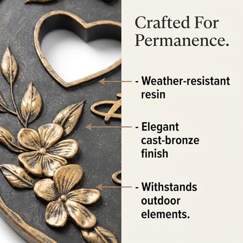 The Bridge Collection “in Loving Memory of A Beautiful Soul” Memorial Garden Stone – Sympathy Gift for Loss of Loved One – Outdoor Remembrance Garden Stone Tribute Decor