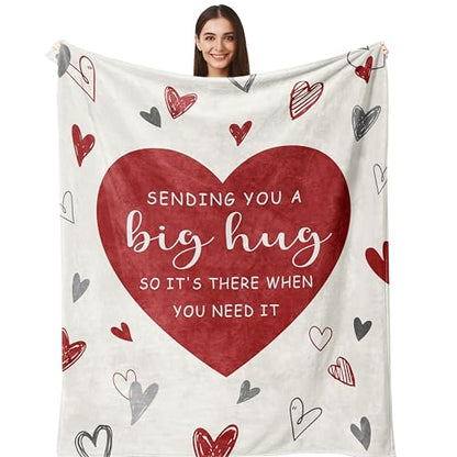 Get Well Gifts for Women, Hug Blanket 60"X50", Get Well Soon Gifts | Get Well Gifts for Women After Surgery, Thinking of You Gifts for Mom Sister Friend, Feel Better/Inspirational Gift for Women
