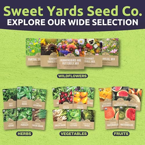 Deer Resistant Wildflower Seed Mixture - Bulk 1 Pound Bag - Over 240,000 Deer Tolerant Seeds - Open Pollinated and Non GMO - size: Bulk 1 Pound