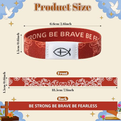 EYxsaxenk NFC Bible Verse Bracelets with Greeting Cards Christian Gift Set