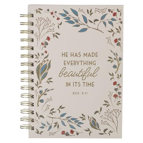 Christian Art Gifts Spiral Journal: Everything Beautiful - Ecc. 3:11