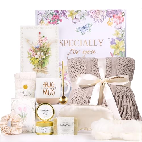 Self Care Gifts for Women Get Well Soon Gift Baskets, Birthday Gifts for Women Care Package, Sympathy Gifts for Loss of Loved One Spa Gifts Thank You Gifts for Mom Her Wife Friend Grandma