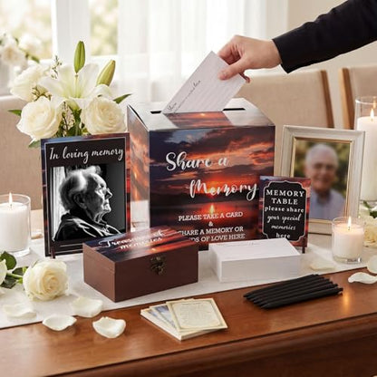 Gilprop 113 Pcs Celebration of Life Share a Memory Cards Set, Dusk - style: Dusk