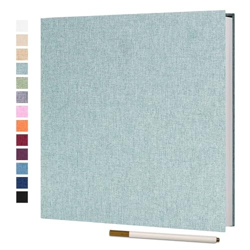Vienrose Large Photo Album Self Adhesive for 4x6 5x7 8x10 Pictures Scrapbook Album DIY Scrap Book 40 Sticky Pages with A Metallic Pen Turquoise | Scrapbook Album, 20 Sheets, 4x6 5x7 8x10 Photos, Metallic Pen, DIY Memory Book, Travel Photos, Birthday Gift