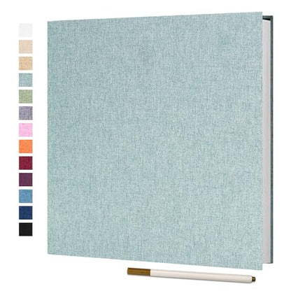 Vienrose Large Photo Album Self Adhesive for 4x6 5x7 8x10 Pictures Scrapbook Album DIY Scrap Book 40 Sticky Pages with A Metallic Pen Turquoise | Scrapbook Album, 20 Sheets, 4x6 5x7 8x10 Photos, Metallic Pen, DIY Memory Book, Travel Photos, Birthday Gift