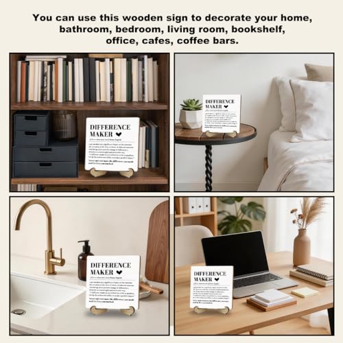 Difference Maker Gifts, Difference Maker Definition Sign, 5x5 Inch - color: Difference Maker
