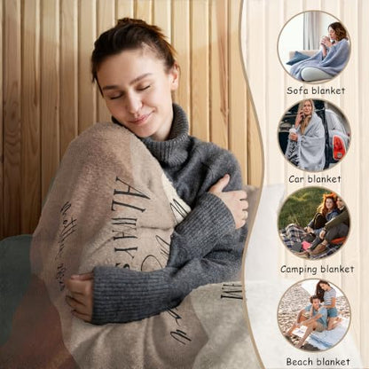 HIWX Boho Christian Religious Mountain Throw Blanket 50x60 Inches Always - color: Always 1, size: 50“L x 60”W