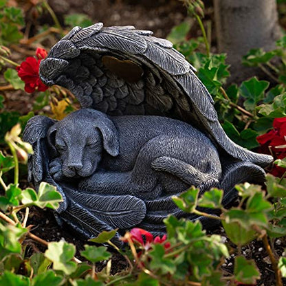 iHeartDogs Dog Urn Memorial Garden Stone Urn for Ashes, Pet Loss Gift | For Dog Ashes, Pet Memorial Gifts, Dog Figurine, Garden Decor