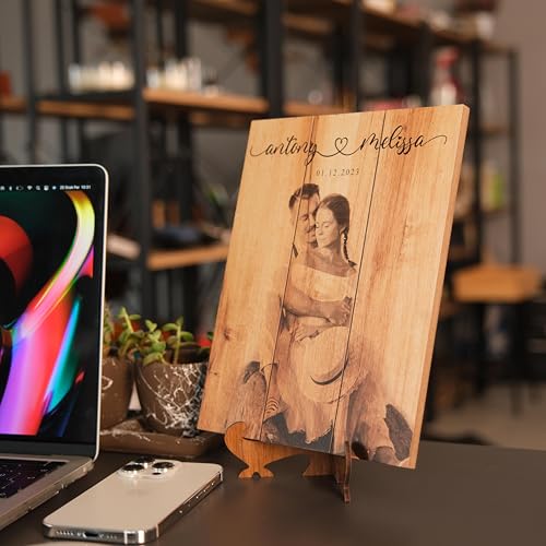 Personalized Wooden Photo Print from Your Picture Custom Photo on Wood - color: Rustic Photo Design
