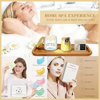 Birthday Gifts for Women - 11 Pcs Self Care Gift Basket Set for Sister Friend Mom - Get Well Soon Gift Box - Recovery After Surgery Care Package - Friendship Cheer Up Inspirational Thank You Present - color: Face Mask