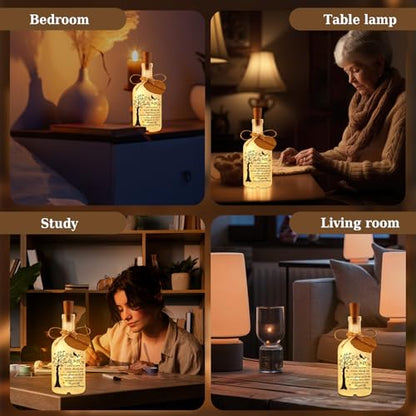 Sympathy Gifts for Loss of Loved One, In Memory of Loved One, Bereavement Condolences Gift for Loss, Sympathy Decorative Bottle Jar Lighting - size: Loved One
