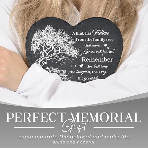 A Limb Has Fallen Plaque, Memorial Garden Stones in Memory of Loved One, Memorial Gifts for Loss of Mom, Dad, Brother, Son Stones on Christmas