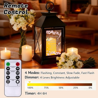 Memorial Candle Lantern with Flickering LED Candle and Remote Control Bereavement Sympathy Gifts in Memory for Loss of Sister Remembrance Gift (Sister) - color: Sister