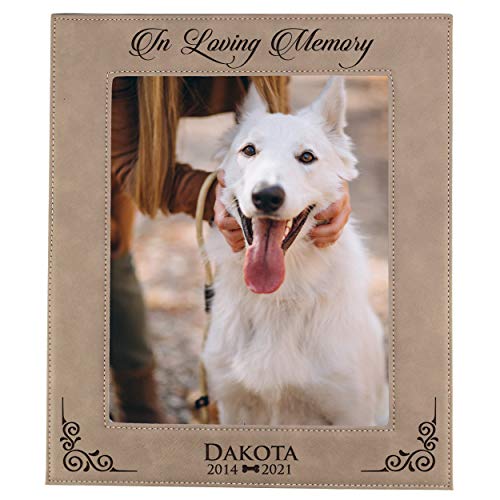 My Personal Memories Customized Dog Loss Memorial Pet Remembrance Picture Frame (Tan) - color: Tan