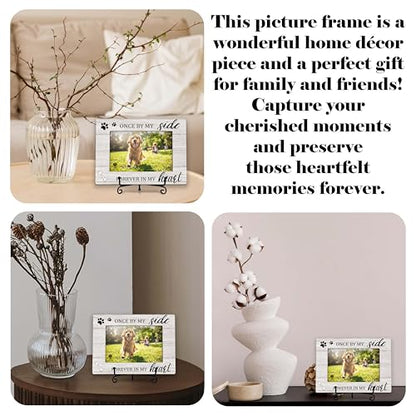 YSTEP Dog Memorial Picture Frame, Pet Loss Gift, Memorial Sympathy & Bereavement Gifts for Loss of Dogs, Pet Memorial Frame, Dog Wooden Photo Frames 4x6 In -G04 - style: Style 4