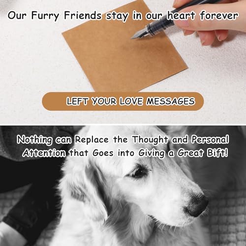 Pet Memorial Stone Bracelet, Pet Sympathy Rainbow Bridge Pets Memorial Bracelet with Card Dog Memorials Gifts for Men Women Who Loss of Beloved Dog Cat