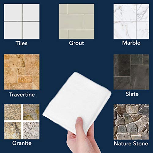 Professional Microfiber Sealer Applicator Pad – The Perfect Tool to Apply Sealer to All Natural Stone and Tile Like Marble, Granite, Concrete & Slate (White) - color: White, size: 6 Pads