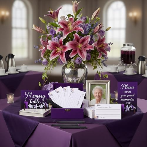 Gilprop 112 Pcs Share a Memory Cards for Celebration of Life, Lily - style: Lily