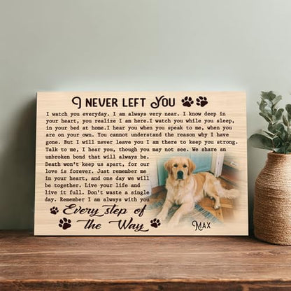 KiKiLuna Personalized Dog Memorial Canvas Wall Art - color: Design 7