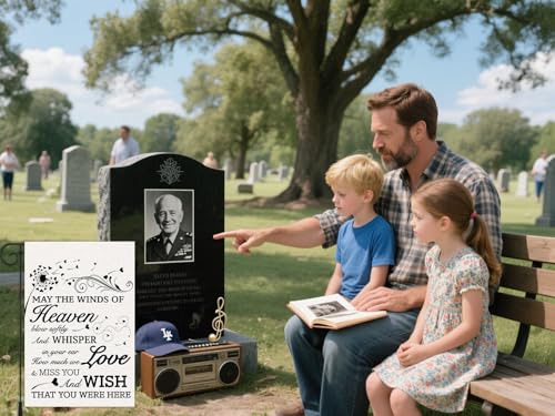 Missing You in Heaven Garden Flags No Stick The Flag of The Wind Conveying Nostalgic Messages Loving Memory Linen Garden Flag Gifts for Loss of Loved One Lawn Yard Flag 12x18 in Double Sided