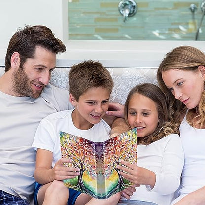 Photo Album 4x6 Photos - 60 Photos Capacity PU Leather Cover Photo Album with Strong Elastic Band, Portable Picture Album for Family Wedding Wedding Anniversary, Lucky Tree - color: Lucky Tree