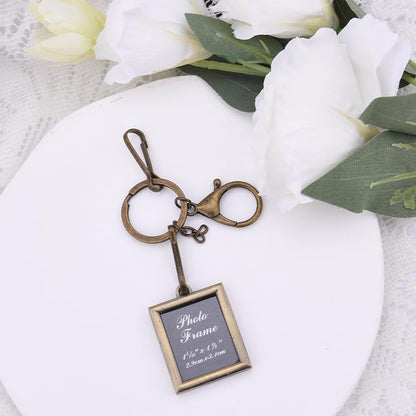 Angel Keychain with Picture for Women Condolences Gift for Loss Bereavement Gifts - color: Square