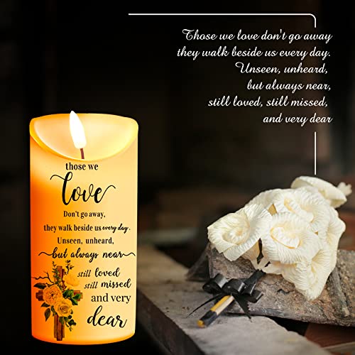 Gerrii Flameless Cardinal Memorial Sympathy Candle LED Battery,Bright Style - style: Bright Style