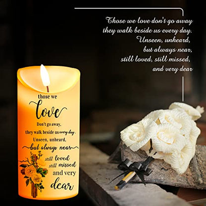 Gerrii Flameless Cardinal Memorial Sympathy Candle LED Battery,Bright Style - style: Bright Style
