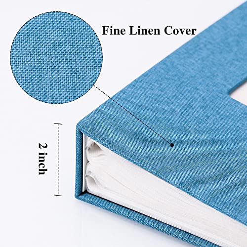 Vienrose 4x6 Photo Album,300 Pockets,Linen Cover with Window,Sky Blue | Linen Hardcover, Slip In Photo Book, Family Memory Album, Travel Keepsake - color: Skyblue, size: 300 Pocket