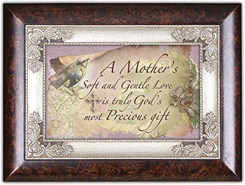 Cottage Garden Mothers Soft Gentle Love Burlwood Jewelry Music Box Plays Wind Beneath My Wings