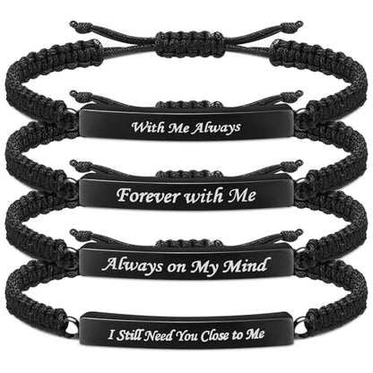 Ecation Cremation Jewelry, Urn Bracelet for Ashes - color: Black, style: Classic