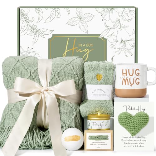 Sympathy Gifts for Loss of Loved One with Blanket,Memorial Bereavement Gift | Condolence Grief for Women Mom Mother,Thinking of You Care Package for Father Husband Dad