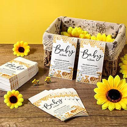 Fumete 100 Pcs Baby Shower Seed Packet Adhesive Envelopes, Bee - style: Bee