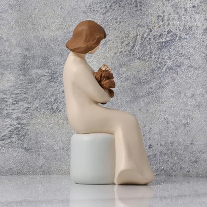 Dog Memorial Gifts for Loss of Dog Mom Gifts for Women Dog Sympathy Gifts Christmas for Mom Dog Statue Passing Away Gifts for Grandma Birthday Gifts Mom Figurines Dog Bereavement Gifts for Dog Lovers