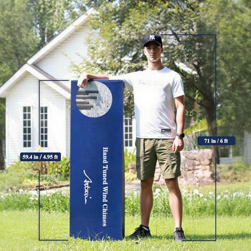 ASTARIN 90 Inch Wind Chimes for Outside with Precision Tuned - size: 90“-Black