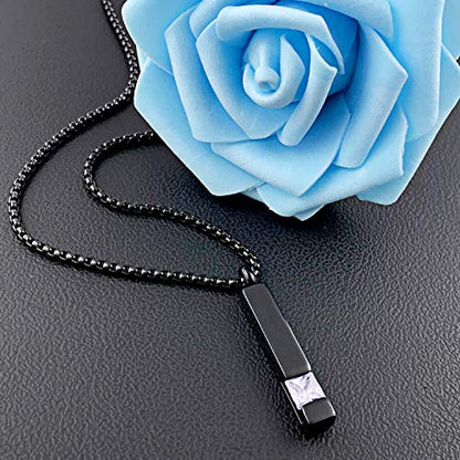 YOUFENG Urn Necklaces for Ashes Birthstone Cube Urns for Human Ashes Memorial Cremation Urn Locket Keepsake Ashes Jewelry - style: June