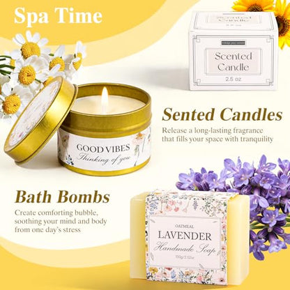 Get Well Soon Gifts for Women, Sunflower Birthday Gifts Women Mom Wife - color: Sunflower Basket