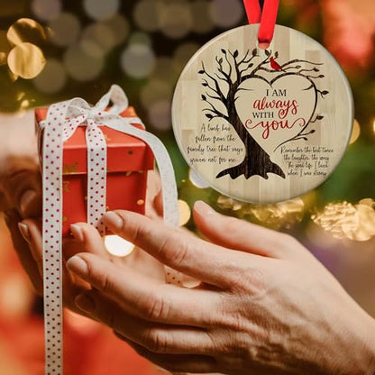 Jocidea Cardinal I Am Always with You - Memorial Christmas Ornament - Condolence Gift - Loss of Loved One Gift - color: Remember the Best Times, the Laughter and the Song
