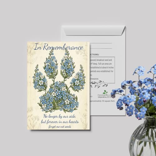 Outsidepride Funeral or Memorial Seed Packet Favors - 25 Packets - size: Option 11, style: Memorial
