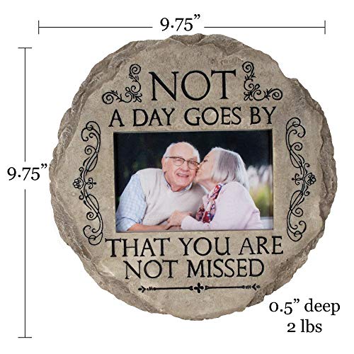 Spoontiques - Garden Décor - Memory Grandpa Stepping Stone - Decorative Stone for Garden - style: Memory Grandpa