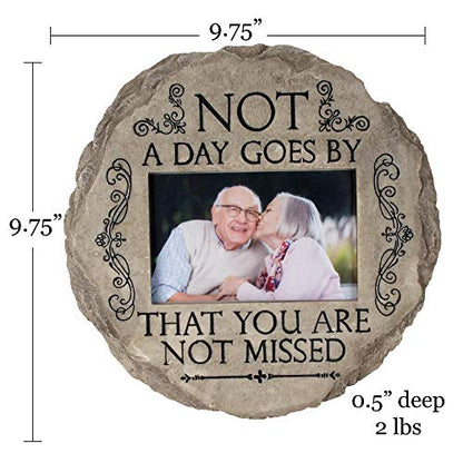 Spoontiques - Garden Décor - Memory Grandpa Stepping Stone - Decorative Stone for Garden - style: Memory Grandpa
