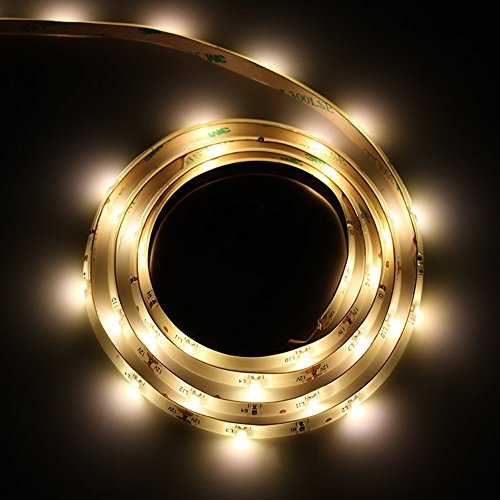 Vansky Motion Activated Bed Light, Flexible LED Strip Motion Sensor Night Light Bedside Lamp Illumination with Automatic Shut Off Timer (Warm Soft Glow) - size: Single Light Strip(5FT x 1)
